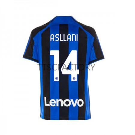 Maillot de Foot Inter Milan Kristjan Asllani 14 Domicile 2022/23